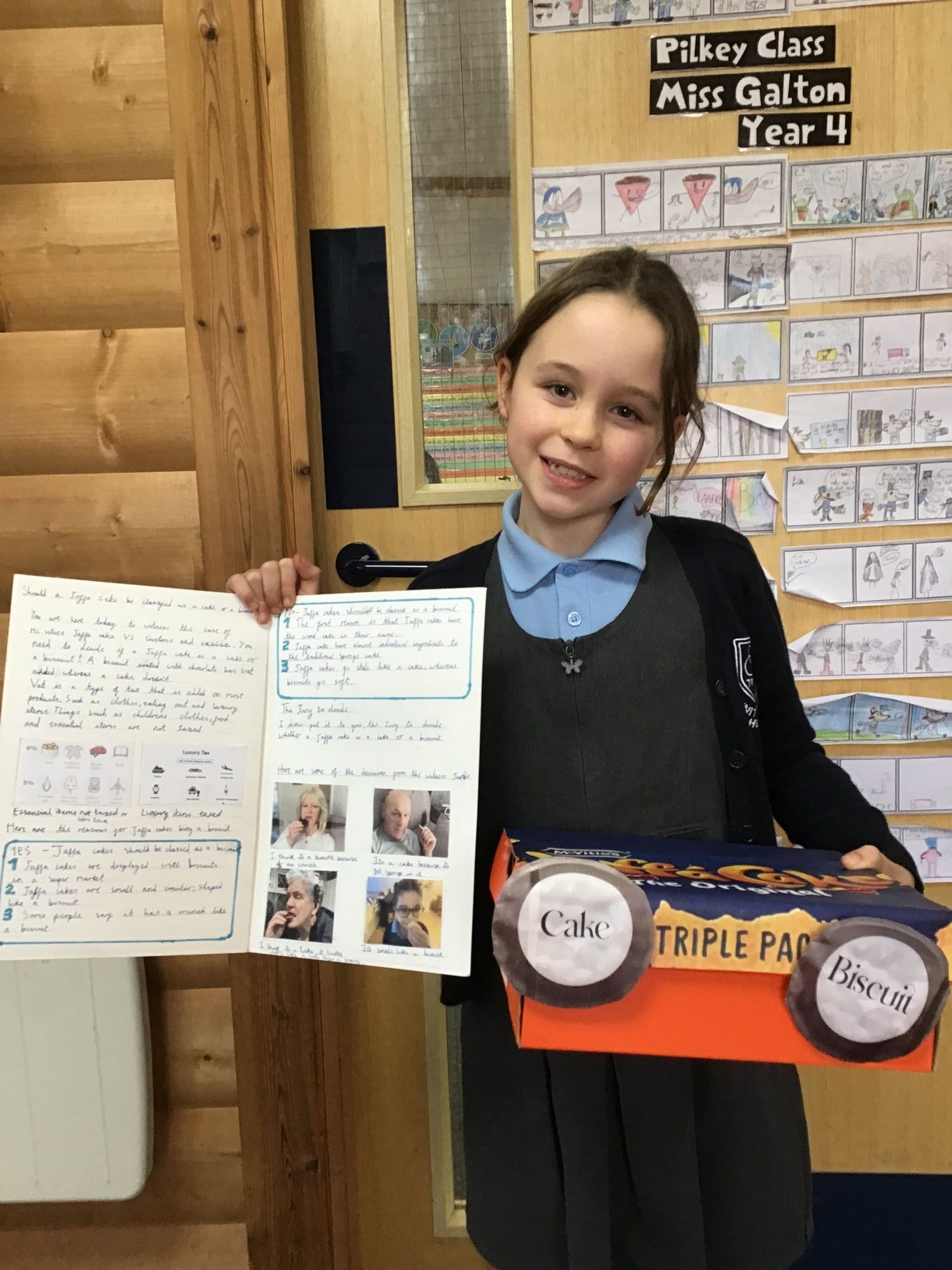 Pupil showcasing her work photo